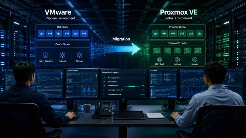การย้ายระบบ Virtual Machine จาก VMware ไปยัง Proxmox VE สำหรับองค์กร