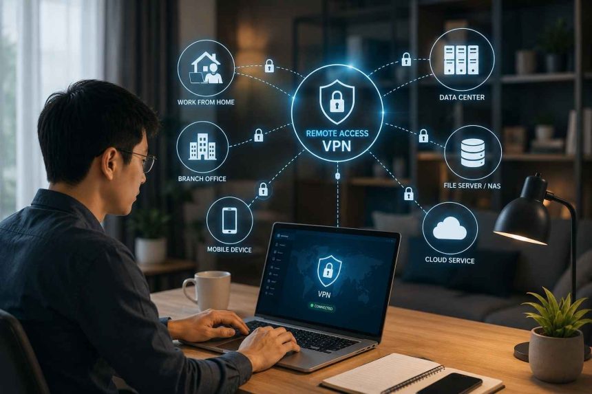 เชื่อมต่อระบบองค์กรจากทุกที่อย่างปลอดภัย (Enterprise Remote Access VPN)