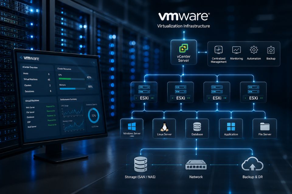 VMware Virtualization Infrastructure สำหรับระบบเซิร์ฟเวอร์องค์กร