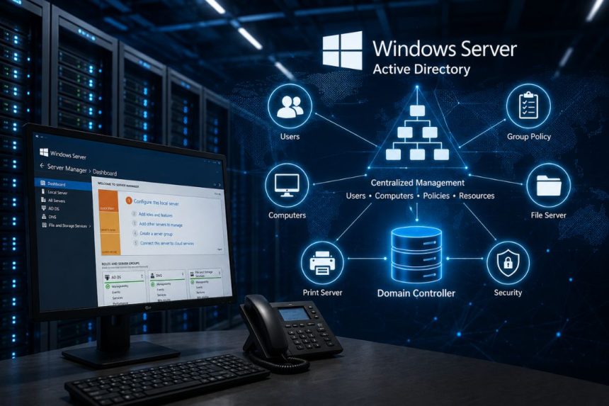 ออกแบบ ติดตั้ง และบริหารจัดการ Windows Server และ Active Directory สำหรับองค์กร